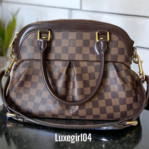 💎 Authentic 💎 Louis Vuitton TREVI PM Handbag Purse Damier Ebene Canvas LV - Picture 3 of 16